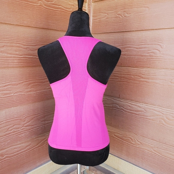 Reebok Play Dry Magenta Pink Women's Size Large Racerback Activewear Tank Top - Picture 4 of 16